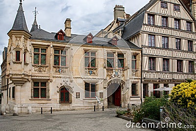 ROUEN, FRANCE - August 21, 2022: Cityscape of Rouen. Rouen in northern France on River Seine - capital of Upper Normandy Editorial Stock Photo