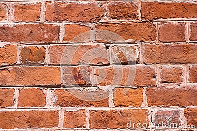 Rough brown brick wall Stock Photo