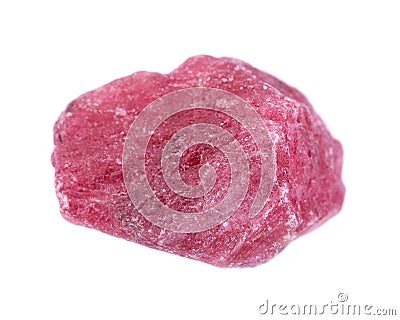 Rough gemmy red Rhodonite from Brazil Stock Photo