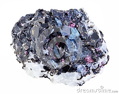 rough Gneiss stone with biotite and crystals Stock Photo