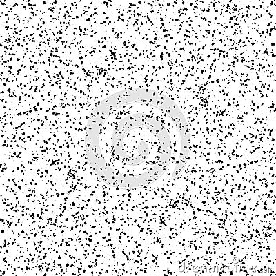 Rough, gritty, speckled texture. Random scattered spots, rectang Vector Illustration