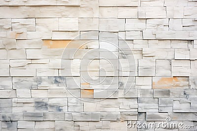 rough-hewn limestone blocks, consistent pattern Stock Photo