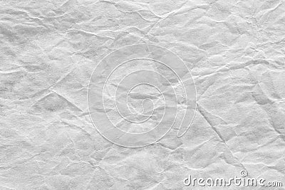 Rough Paper Background, Creased White Wrinkled Texture Stock Photo