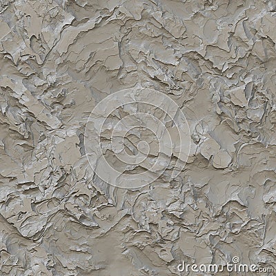 Rough plastered wall seamless texture Stock Photo