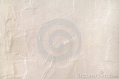 Rough surface plaster texture. Peachy pink light orange color background with copy space. Decorative plastering textured Stock Photo