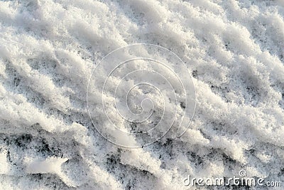 Rough texture bumpy snow Stock Photo