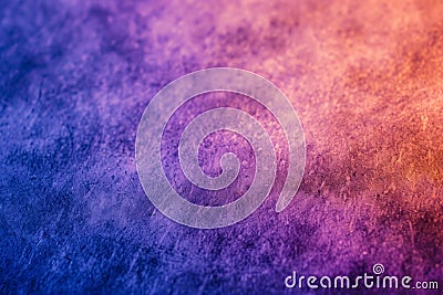 rough-textured surface with a gradient transition from cool blue to warm purple, evoking an artistic vibe. Stock Photo