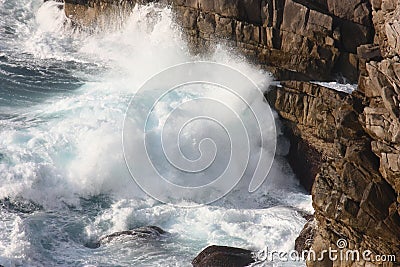 Rough waves Stock Photo