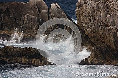 Rough waves Stock Photo