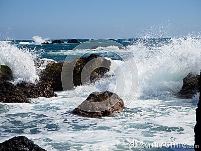 Rough waves Stock Photo