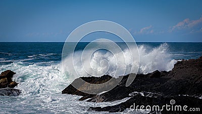 Rough waves Stock Photo