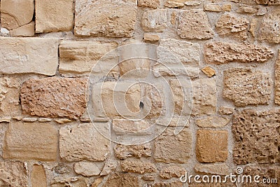 Rough weathered sandstone surface texture close up Stock Photo