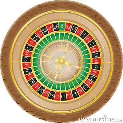 Roulette casino vector illustration Vector Illustration