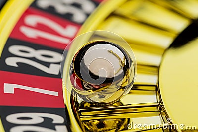 Roulette gambling in the casino Stock Photo