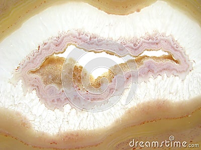 Round agate mineral geode crystal Stock Photo