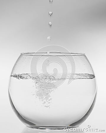 Round aquarium Stock Photo