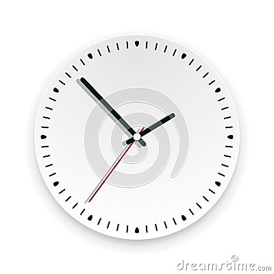 Wall clock face. vector Vector Illustration