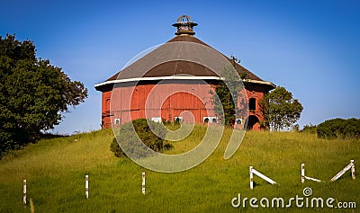 Round Barn Boulevard in Santa Rosa CA Stock Photo