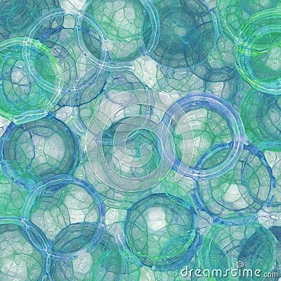 Round Bubble Shapes Or Circle Rings In Abstract Bubble ...