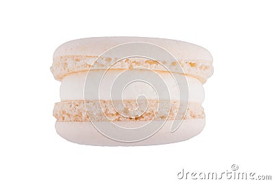 Round cake side view, isolated on white Stock Photo