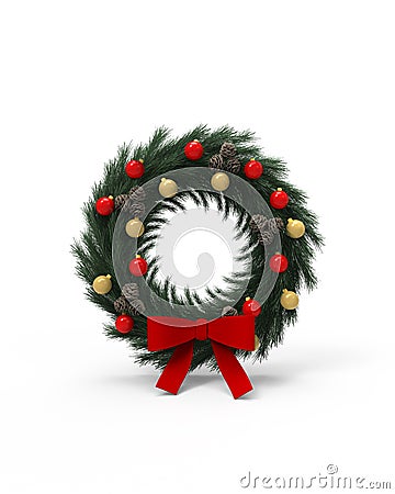 Round Christmas Decoration Stock Photo - Image: 16810080