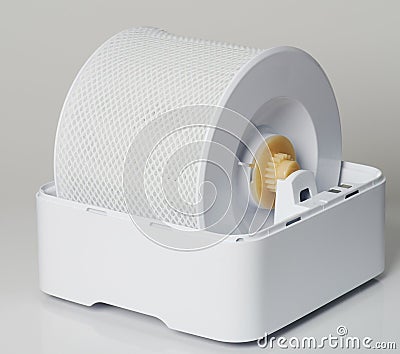 Round clean filter for air washer Stock Photo