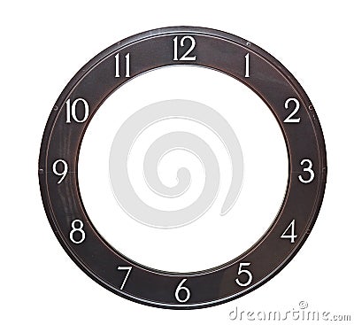 Round clock face Stock Photo