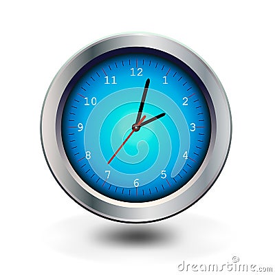 Round clock. Vector illustration Vector Illustration