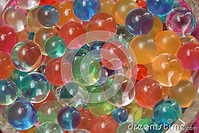 Round color water bubble balls Stock Photo