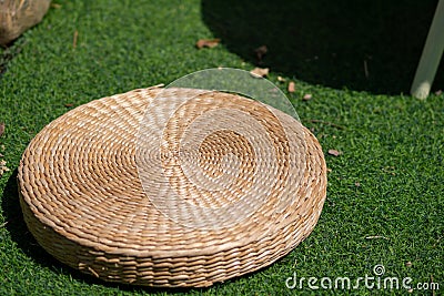 Round cushions made Stock Photo