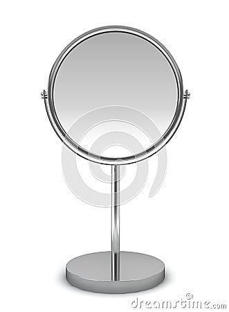 Round mirror Cartoon Illustration