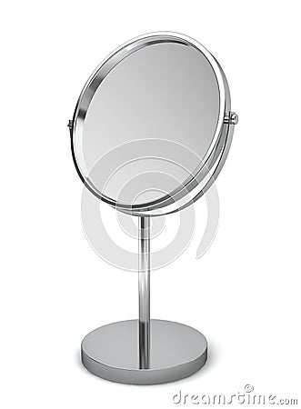 Round mirror Cartoon Illustration