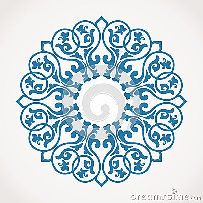 Round Ornament Pattern. Vector Illustration