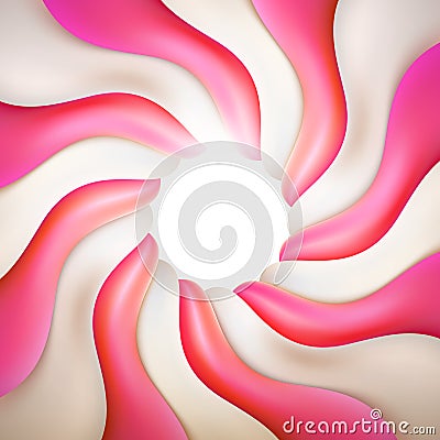 Round pink sweet candy template. EPS 10 Vector Illustration