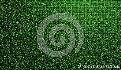 Round Pixel Style Game Grass Block Vector Texture. Minecraft Style Vector Illustration. 8-bit Pixel Art. Game Ground Pixelated Stock Photo