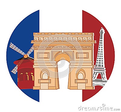 Welcome to France Editorial Stock Photo