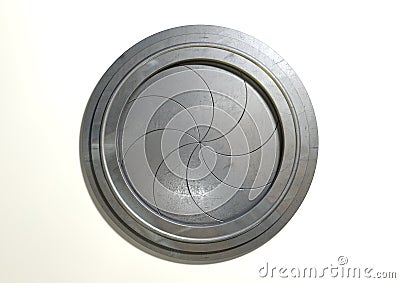 Round Portal Futuristic Door Stock Photo