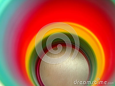 Round rainbow colors Stock Photo