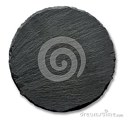 Round slate stand Stock Photo