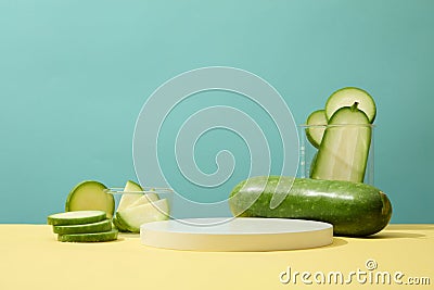 Winter melon (Benincasa hispida) is a vegetable with low carb Stock Photo