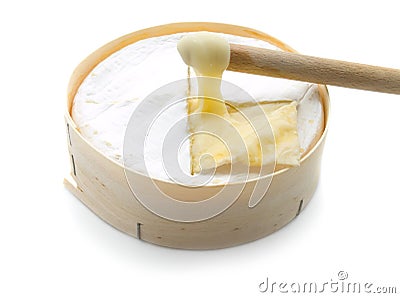 Round soft cheese Stock Photo