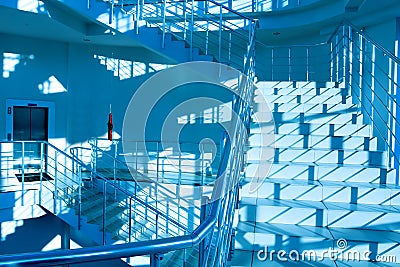 Round staircase Stock Photo