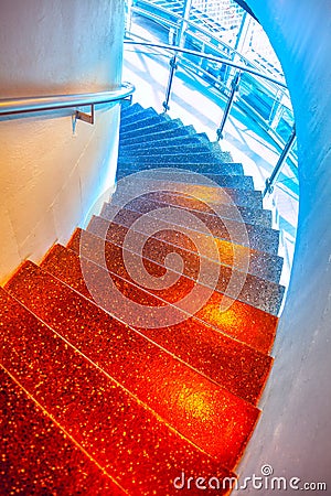 round stairs view from above Stock Photo