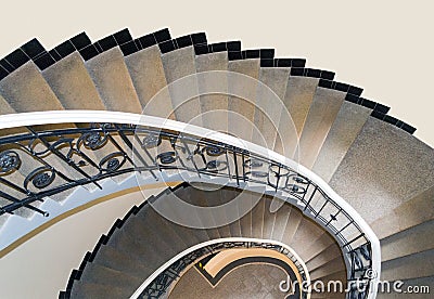 Round stairs Stock Photo