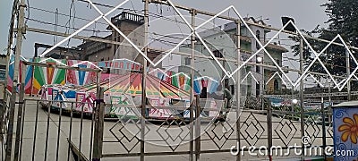 round Swing in fair in madhubani bihar india Editorial Stock Photo