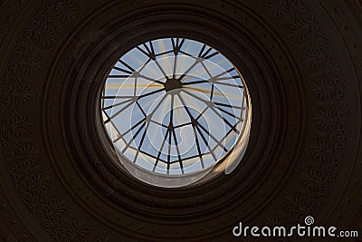 The round window in the ceiling of the Vatican Editorial Stock Photo