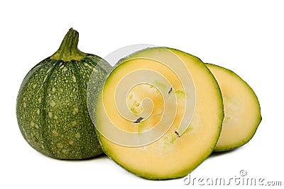 Round Zucchini Stock Photo