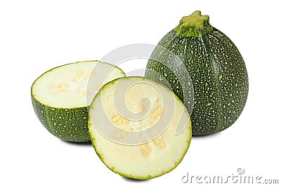 Round zucchini Stock Photo