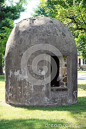 Beehive oven of stone and concrete Stock Photo