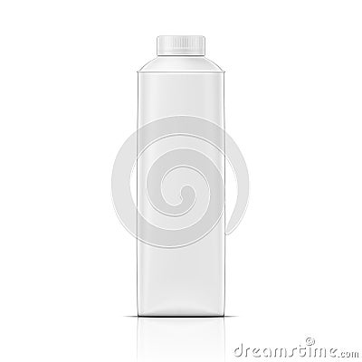 Rounded drink carton pack Vector Illustration